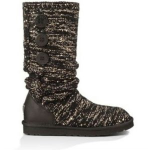 Ugg Classic Cardy Black w/ Gold Sequins